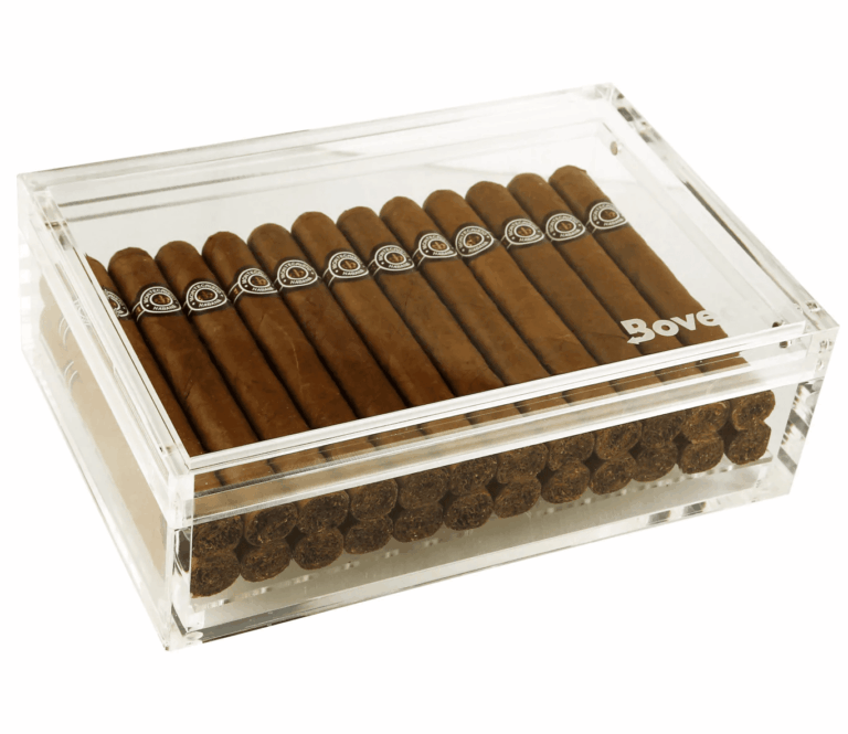 boveda small acrylic humidor