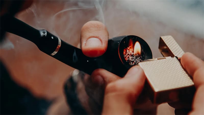 how to light a cigarette with a flat iron