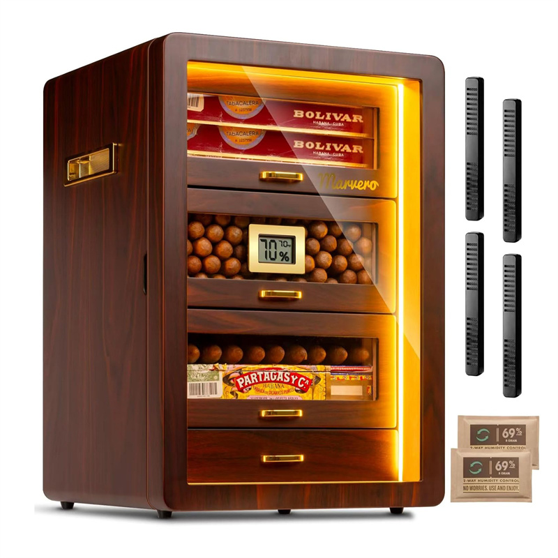 10. marvero desktop cigar humidor for 200 cigars