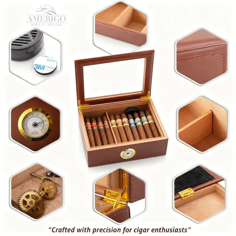 Avis Humidor Luxe Amerigo : Capacité Réelle, Stabilité Rh, Joint