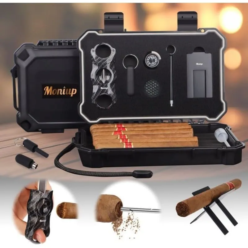 9. Humidor portable Moniup avec kit d’accessoires