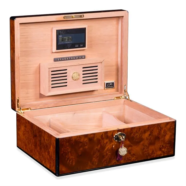 daniel marshall 30125 signature series humidor 125 cigares avec plateau