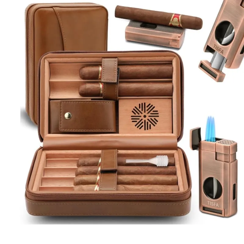 Humidor de voyage 4.tisfa avec accessoires tout-en-un