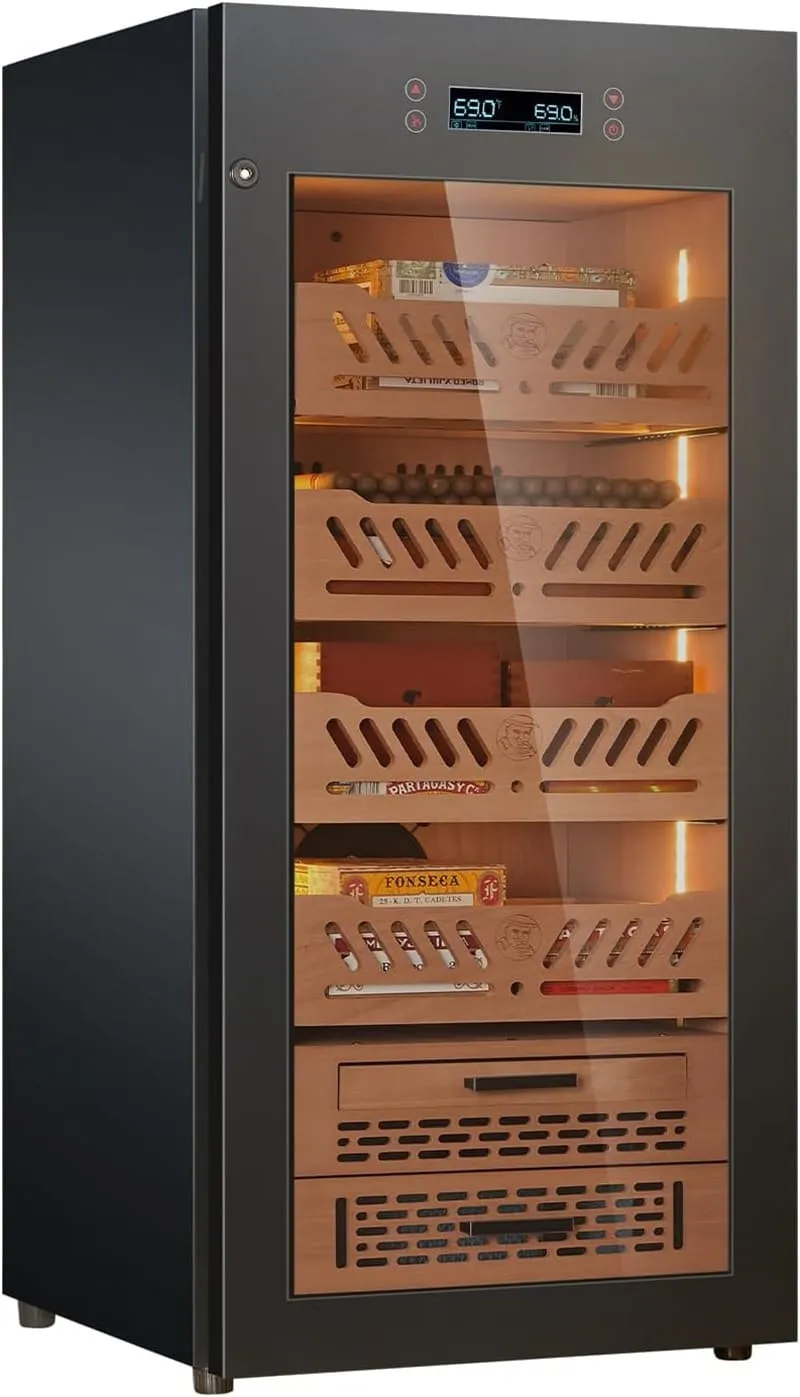 avis sur la cave à cigares Yohtron 88L cabinet 1