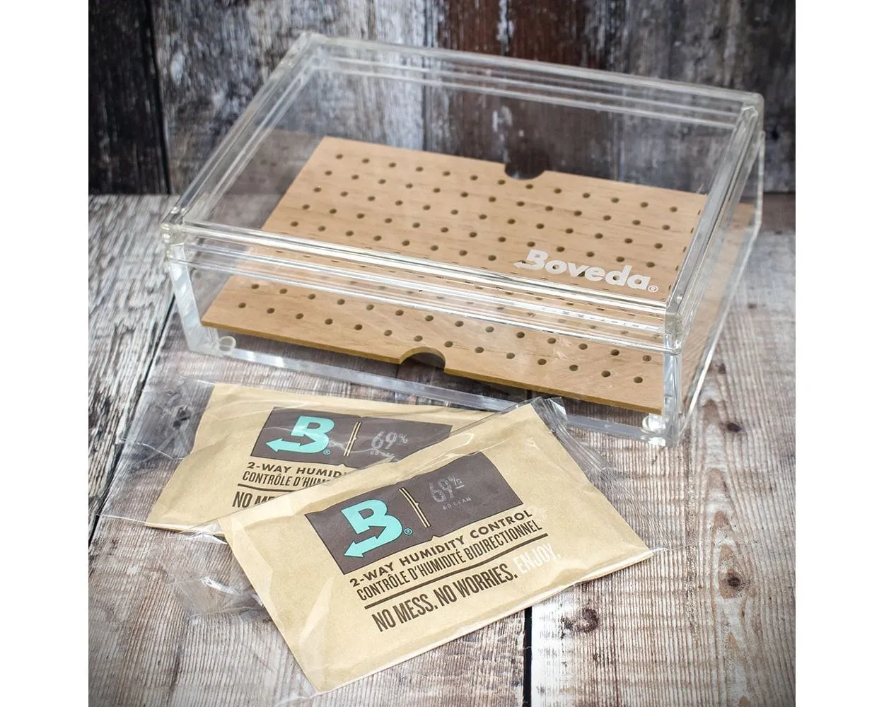 boveda petite cave à cigares en acrylique