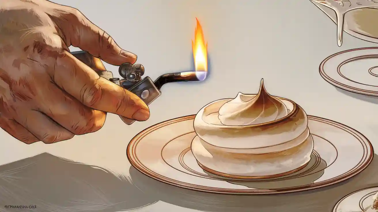 Peut-on caraméliser une meringue avec un briquet
