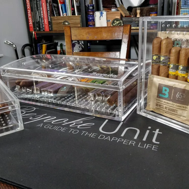 boveda petite cave à cigares en acrylique