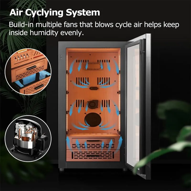 avis sur la cave à cigares Yohtron 88L cabinet 2